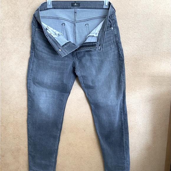 For All Mankind Men's Jeans Light Stone Black Size 36 - Picture 2 of 10